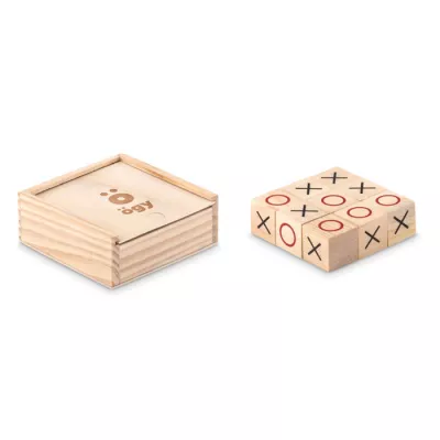 Gra w kółko i krzyżyk drewniana TIC TAC TOE - Drewna (MO9493-40)