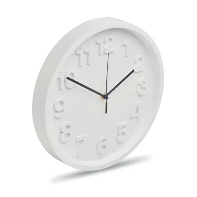 Zegar ścienny z cichym mechanizmem 30 cm MURO - Bialy (MO2851-06)