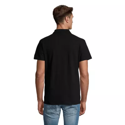 Koszulka polo męska piqué 210 g/m² Sol's SPRING II - Czarny (S11362-BK)