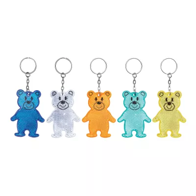 Brelok odblaskowy TEDDY - turkusowy (56-0402529)