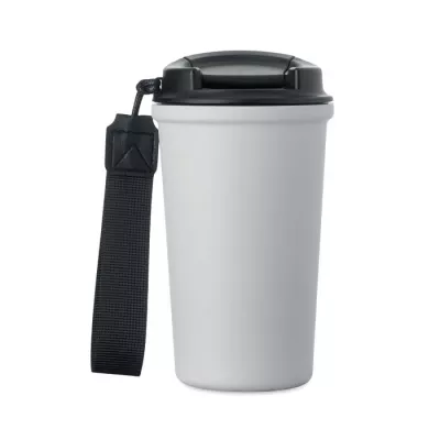 Kubek termiczny z ceramiczną wyściółką 400 ml NAKANO - Bialy (MO3156-06)