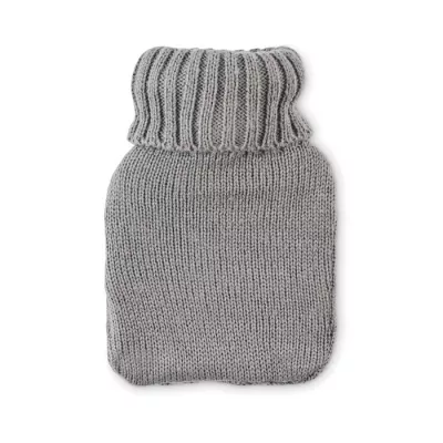 Termofor 400 ml w dzianinowym pokrowcu TOASTY - Szary (MO2720-07)
