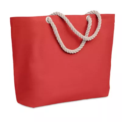 Torba plażowa bawełniana 220 g/m² MENORCA - Czerwony (MO9813-05)