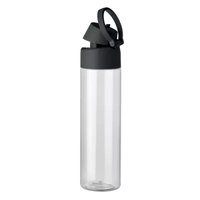 Butelka z RPET ze słomką 2 w 1 700 ml TOIEN KLAR - Czarny (MO2990-03)