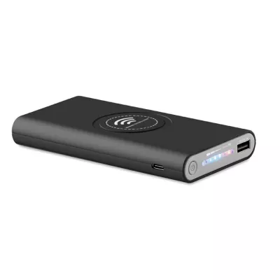 Powerbank bezprzewodowy 8000 mAh VIGOR - Czarny (MO9238-03)