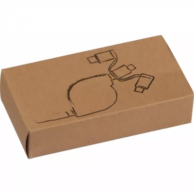 Kabel do ładowania z 3 wtyczkami rozwijany NICO - niebieski (2165204)