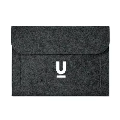Etui na laptopa 15" z filcu RPET POUCHLO - Kamienny Szary (MO9818-15)