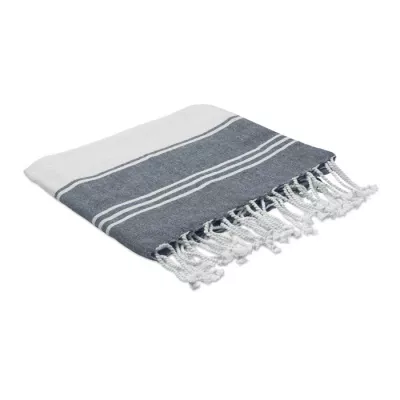 Ręcznik hammam z workiem 90x160 cm 180 g/m² HAMMA - Niebieski (MO2584-04)