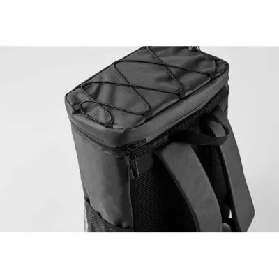 Plecak termiczny z RPET 600D 9 l MAFRIO - Czarny (MO2971-03)