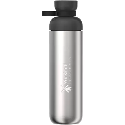Butelka na wodę Mepal Vita 900 ml ze stali nierdzewnej z recyklingu - Czarny (11318690)