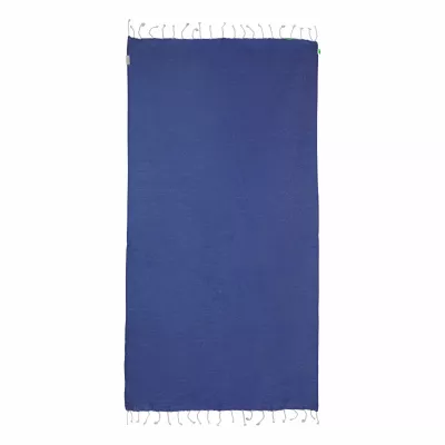 Aruba ręcznik plażowy z recyklingowanej bawełny - ciemno niebieski (AP800606-06A)