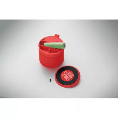 Głośnik bezprzewodowy w metalowej obudowie 3W RECAR - Czerwony (MO2800-05)