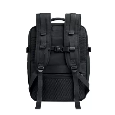 Plecak kabinowy z RPET na laptop 15" FLYHIGH - Czarny (MO2784-03)