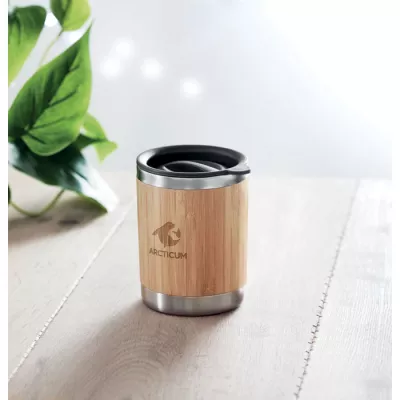 Kubek termiczny w bambusowej obudowie 250 ml LOKKA - Drewna (MO9937-40)