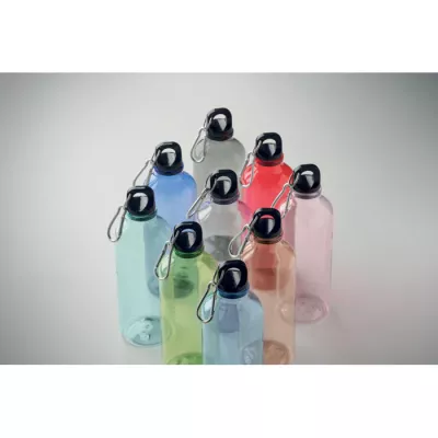 Butelka z RPET z karabińczykiem 500 ml MOSS RE500 - Przezroczysty Blekitny (MO2803-52)