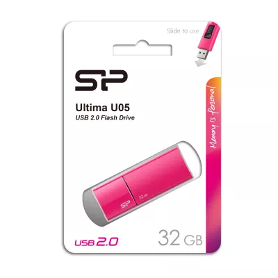 Pendrive Ultima U05, 32GB 2.0 Silicon Power - różowy (EG814411 32GB)