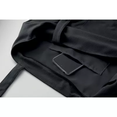 Torba sztruksowa duża z zamkiem 220 g/m² CORDY G - Czarny (MO2875-03)