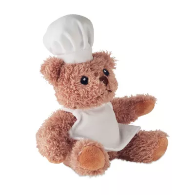 Miś pluszowy w stroju kucharza TEDDCHEF - Bialy (MO2837-06)