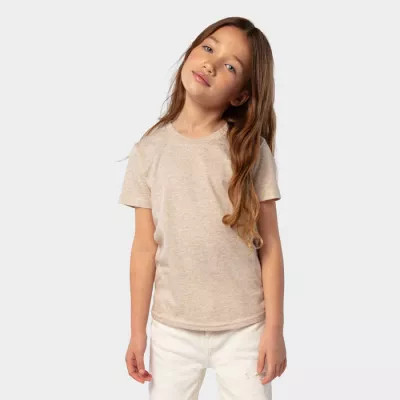 Koszulka organiczna 150 g/m² Sol's CRUSADER KIDS - Heather Beige (S03580-HB)