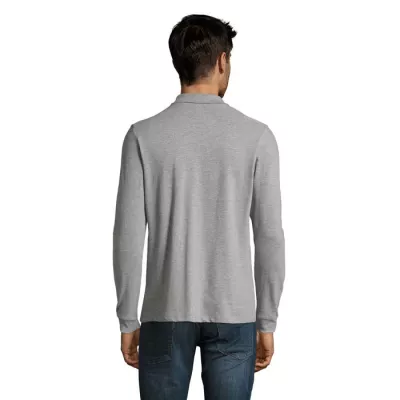 Polo męskie 180 g/m² Sol's PERFECT LSL MEN - Szary Melanż 2 (S02087-GY)