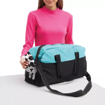 Sportowa torba FITNESS - czarny, turkusowy (56-0808556)