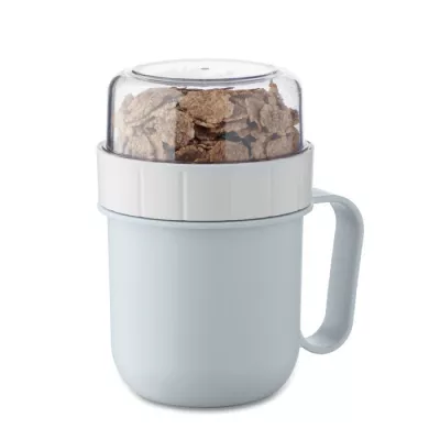 Kubek śniadaniowy z pojemnikiem 450 ml CUP ON GO - Baby Blue (MO2679-66)