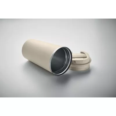 Kubek termiczny ze stali z recyklingu 510 ml BRACE + - Bezowy (MO6579-13)