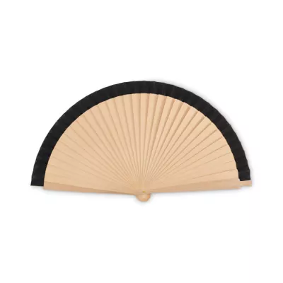 Wachlarz drewniany z 34 żebrami WOODFAN - Czarny (MO2883-03)