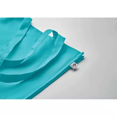 Torba z bawełny organicznej 220 g/m² BENTE COLOUR - Turkusowy (MO2197-12)