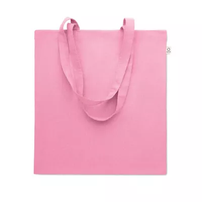 Torba z bawełny z recyklingu 140 g/m² VIVEKA COLOUR - Dziecięcy Róż (MO2302-11)