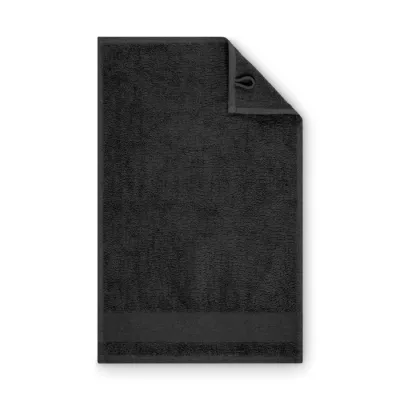 Ręcznik bawełniany 380 g/m² 30x50 cm ISLAND 30 - Czarny (MO2764-03)