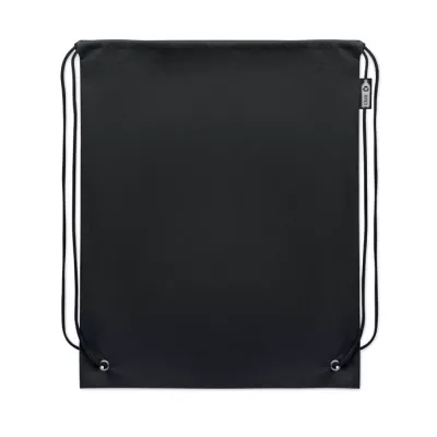 Worek ze sznurkiem z włókniny RPET 80 g/m² DAFFY RPET - Czarny (MO2809-03)