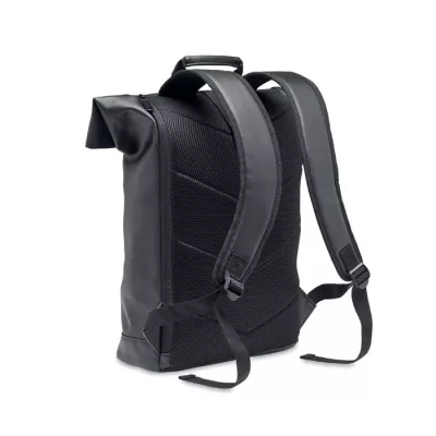 Plecak na laptop 15" z PU BAI ROLL - Czarny (MO2230-03)