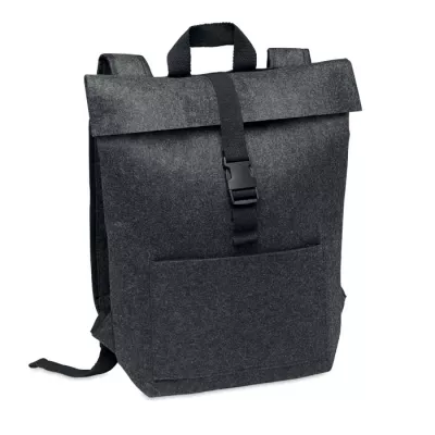 Plecak z filcu RPET z przegrodą na laptop INDICO PACK - Kamienny Szary (MO6456-15)