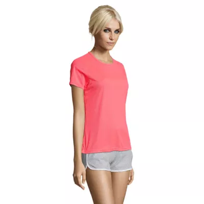 Koszulka sportowa damska 140 g/m² Sol's SPORTY WOMEN - Neon Coral (S01159-NC)
