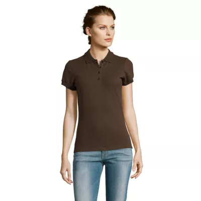 Koszulka polo damska piqué 210 g/m² Sol's PEOPLE - Chocolate (S11310-CH)