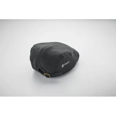 Czapka kaszkiet melanżowa 335 g/m² BLIND PEAK - Czarny (MO2966-03)