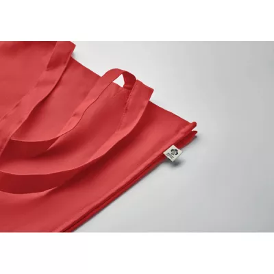 Torba z bawełny organicznej 220 g/m² BENTE COLOUR - Czerwony (MO2197-05)