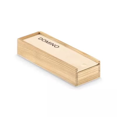 Domino 28 elementów w drewnianym pudełku DOMINO - Drewna (MO9188-40)
