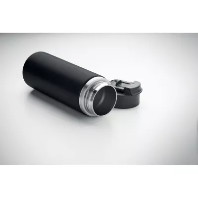 Butelka termiczna ze słomką 500 ml SUMA GRIP - Czarny (MO2775-03)