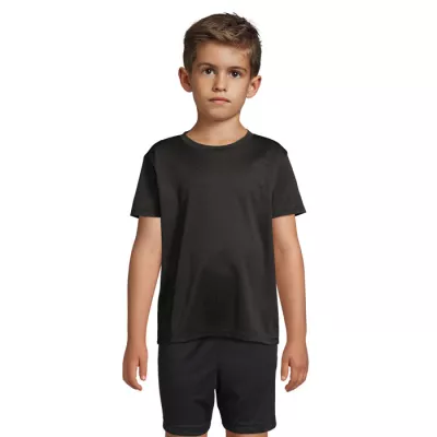 Koszulka sportowa dziecięca Sol's SPRINT KIDS - Czarny (S04773-BK)