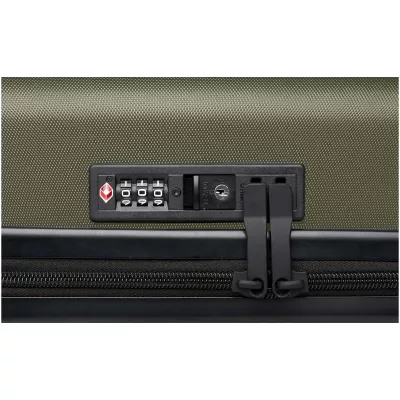 Rover twarda walizka na kółkach z tworzyw sztucznych pochodzących z recyklingu z certyfikatem GRS o wysokości 51 cm i pojemno - Leśny zielony (13004964)