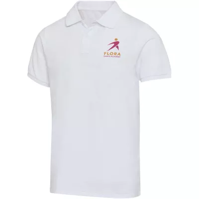 Beryl naturalna koszulka polo z recyklingu z krótkim rękawem, unisex, o gramaturze 220 g/m² - Biały (39558-WHITE)