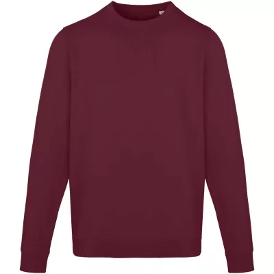 Jasper organiczna bluza unisex z recyklingu o gramaturze 280 g/m² z okrągłym dekoltem i certyfikatem OCS - Głęboki bordowy (39561-DPBURGUN)
