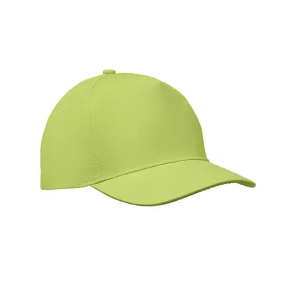 Czapka z daszkiem 5-panelowa z bawełny 180 g/m² SUNNY - Limonka (MO2345-48)