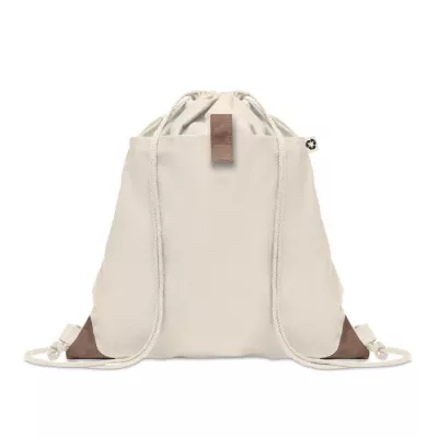 Worek z bawełny z recyklingu 220 g/m² PANDA BAG - Bezowy (MO6550-13)