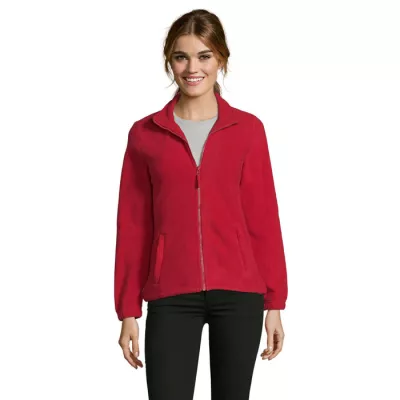 Polar damski rozpinany 300 g/m² Sol's NORTH WOMEN - Czerwony (S54500-RD)