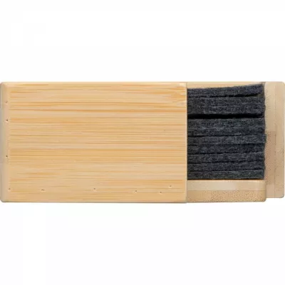 Podkładki filcowe pod kubek 10 szt. CELESTE - ciemnoszary (8386277)