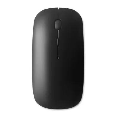 Mysz bezprzewodowa z ABS z recyklingu CURVY - Czarny (MO8117-03)