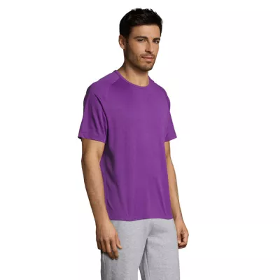 Koszulka sportowa męska raglan 140 g/m² Sol's SPORTY - Dark Purple (S11939-DA)